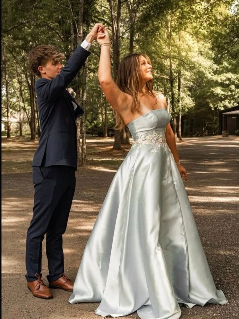 Tiffany Designs Style 16311 Gown – Size 6 – Baby Blue Formal Dress